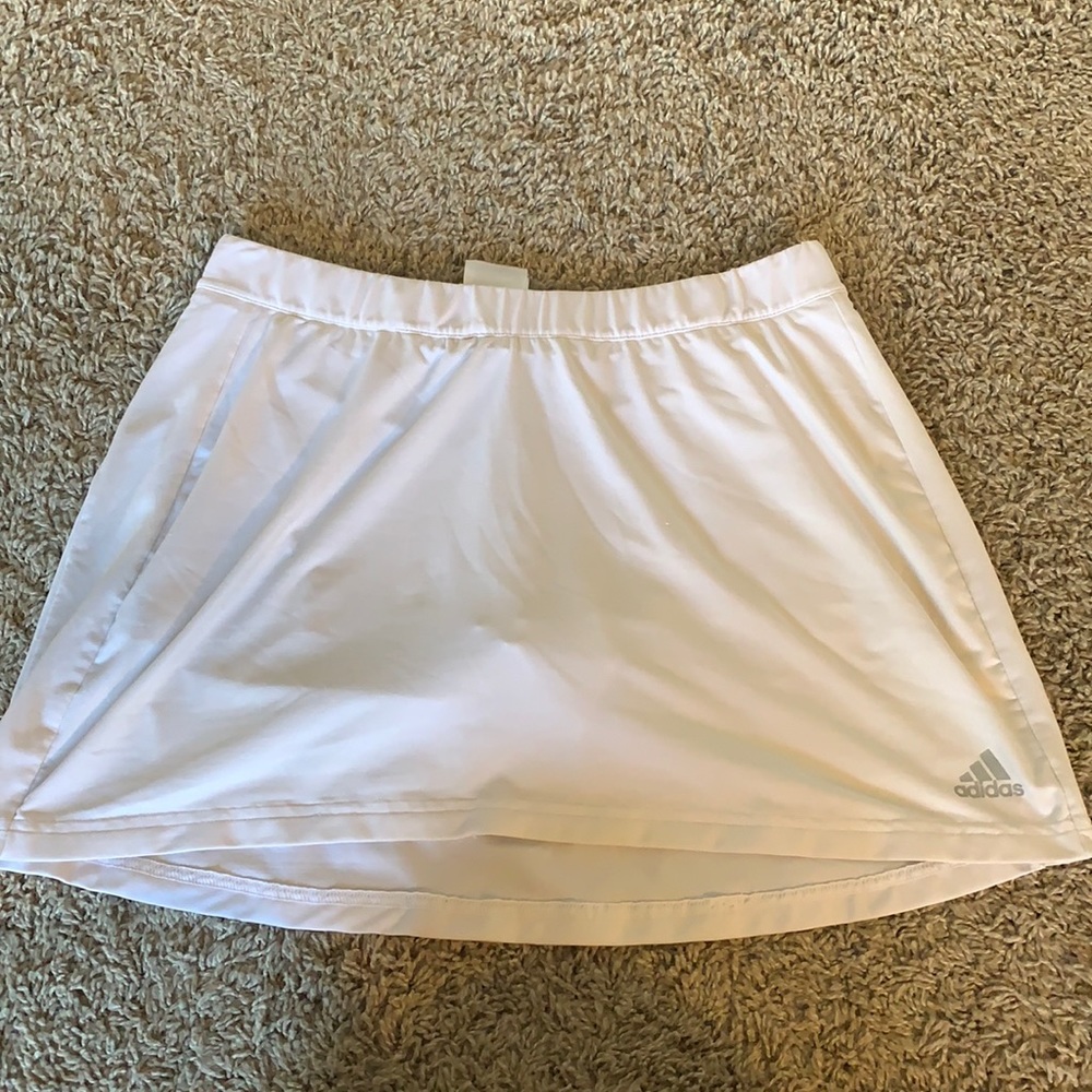 White adidas tennis skirt